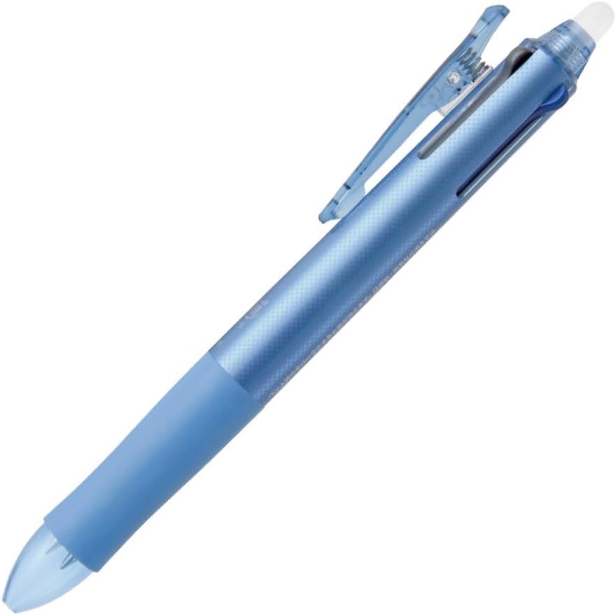 PILOT Frixion 4 Color Ballpoint Pen, Light Blue Body (LKFB-80EF-LB)
