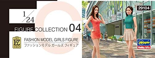 Hasegawa FC04 1/24 Figure Collection Series, Fashion Model, Girls Figure (Set of 2), Plastic Model