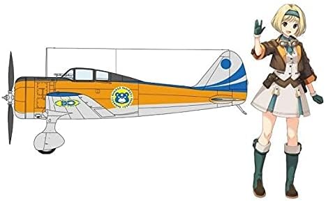 Hasegawa SP430 Wilderness Kotobuki Squadron Take-Off Girls Type 97 Fighter Airplane Gaden Shokai Specifications w/Acrylic Stand Figure, 1/48 Scale Plastic Model