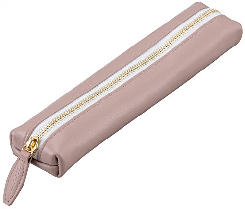 Reimeifujii pen case racemase beige leather NF2402J