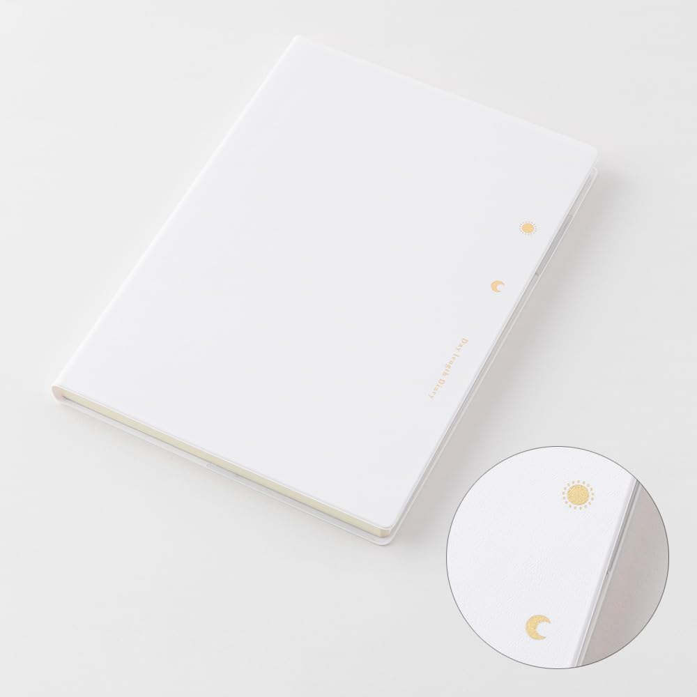 Midori 22287006 Day Length Notebook, 2024, B6, Weekly, White, Starts December 2023 (white)