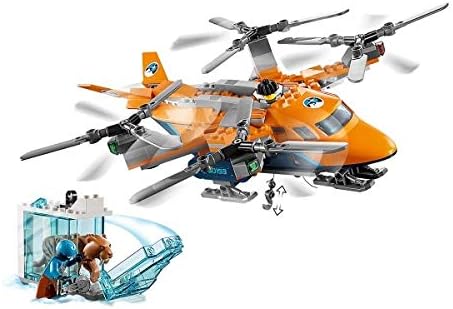 City Arctic Air Transport, Expedition Helicopter Toy, Explorer Quadrocopter, Winter Rescue Adventure Set