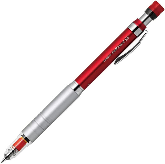 ZEBRA Mechanical Pencil, Del Guard, 0.5mm, Red (P-MA86-R)