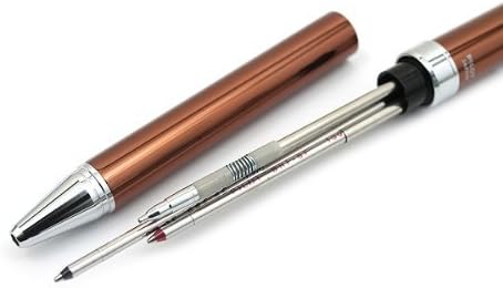 PILOT 2 Plus 1 Evolt 2 Color 0.7mm Ballpoint Multi Pen, 0.5mm Mechanical Pencil, Brown Body (BTHE-1SR-BN)