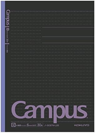 Kokuyo Campus Todai Series Pre-Dotted Notebook, Semi B5 Pre-Dotted-Line 30 Sheets - 60 Pages, Pack of 5 Limited Dark Colors 5 Notebooks (6mm)