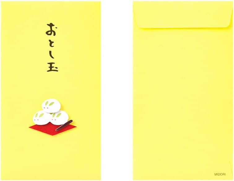 Midori 25563006 PC Pochi-Bag, Oshidama, Rabbit Manju Pattern