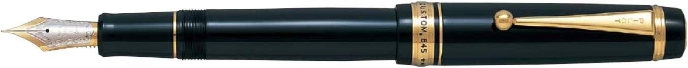 PILOT Custom 845 Fountain Pen – Fine Point, Jet Black Urushi Lacquer (Z-CS-LN)
