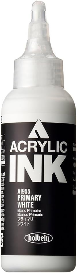 Holbein Acrylic Ink - Primary White, 100 ml