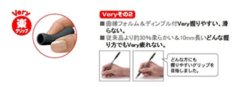 三菱鉛筆 Mitsubishi Pencil Permanent Ballpoint Pen, Very Easy Knock, 0.5 SN10005.33, Blue, 10 Pens