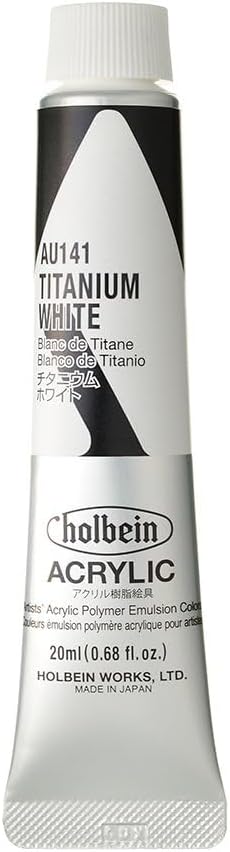 horubein Acrylic Paint Acrylic Color Titanium White au141 20ml (6 # # # #)