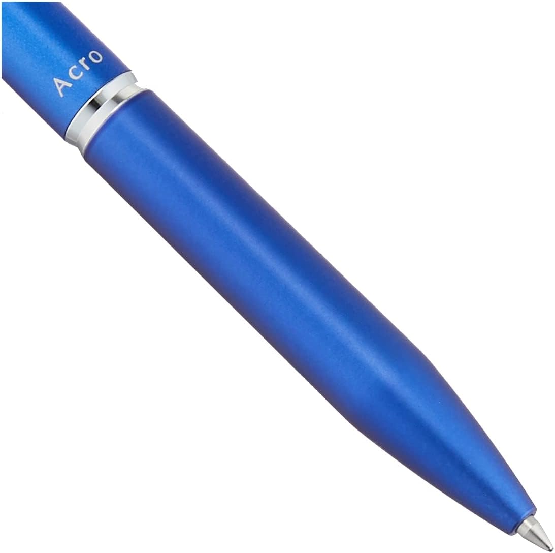 PILOT Oil Based Ballpoint Pen, Acro 1000 Pack, 0.7mm, Metallic Blue, BAC-1SF-ML