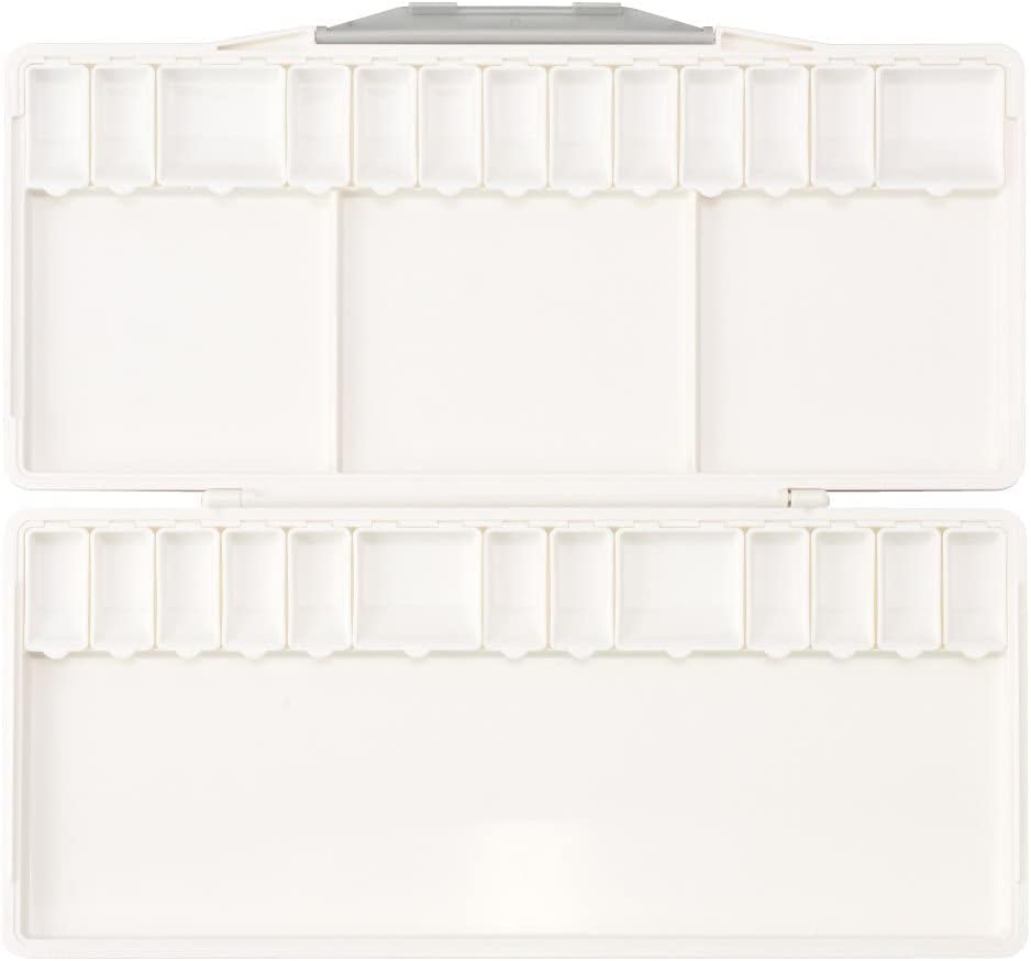 HOLBEIN 210192 Watercolor Palette with Removable Small Rooms, 30 Compartments (32 Petri Dishes, 4 Large)