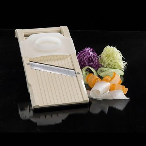 Benriner Mandoline Jumbo Slicer, Japanese Stainless Steel Blade, Beige