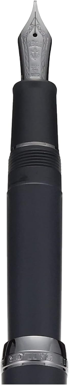 Sailor Professional Gear Fountain Pen, Imperial Black, Medium Point, 11-3028-420