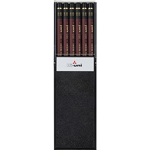 Uni Hi Wooden Pencil - 2B - Box of 12 (HU2B)