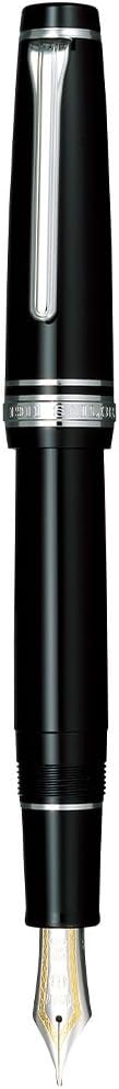 Sailor 11-2037-620 Professional Gear Fountain Pen, Silver, Black, Bold