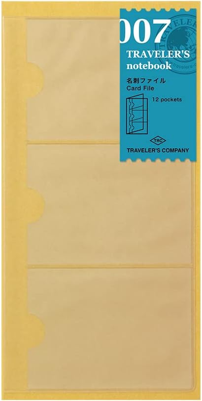 Traveler's Notebook Refill, Business Card File, 2 Pack, Regular Size, 14301006