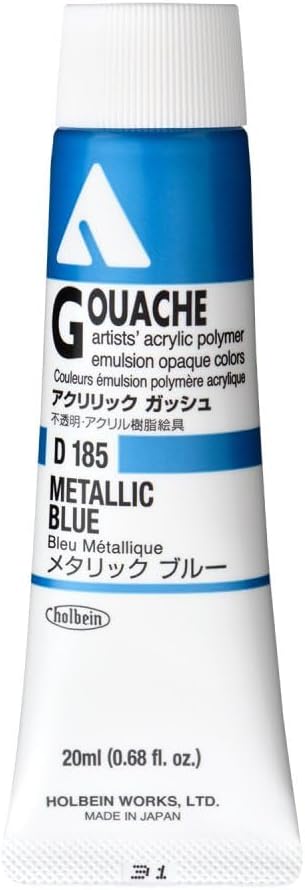 Holbein Acryla Gouache Metallic Blue (C) 20ml