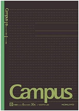 Kokuyo Campus Todai Series Pre-Dotted Notebook, Semi B5 Pre-Dotted-Line 30 Sheets - 60 Pages, Pack of 5 Limited Dark Colors 5 Notebooks (6mm)