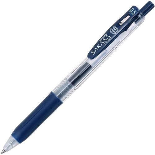 Smooth Writing Gel Pen 0.7mm - Zebra Sarasa Clip Black Gel Pen 5 Pieces - Fast Drying Smooth Ink Performance - Office Journaling and Study Use
