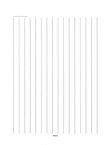 Kokuyo Shokansen Vertical Ruled 15 Lines White Quality Paper, 50 Sheets – 11