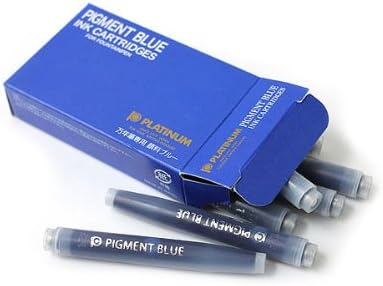 PLATINUM Blue Pigment Ink Cartridges – Box of 10