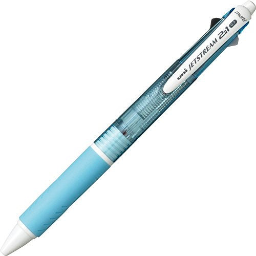 Mitsubishi Pencil MSXE3500071P8 Jetstream 2&1 Multi-Functional Pen, 0.7, Light Blue