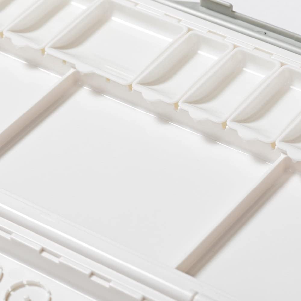 HOLBEIN 210191 Watercolor Palette with Removable Small Rooms, 24 Compartments (26 Petri Dishes, 4 Large)