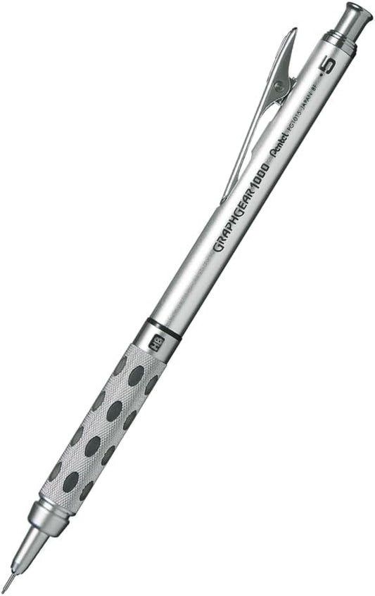 Pentel Graph Gear 1000 Drafting Pencil 0.5mm – Grey Accents (XPG1015)