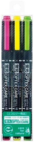ZEBRA WKCR1-3C Highlighter Optex Care, 3 Colors