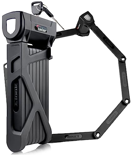 Kaedear SP-GUARD KDR-LK11 Motorcycle Lock, Blade Lock, Key Length 43.3 inches (1100 mm), Blade 0.2 inches (5 mm), Heavy Duty, Cylinder, Anti-Theft Keys, Loss and Reproduction Service, Black