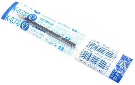 ZEBRA Oil-Based Ballpoint Pen Refill for AirFit Light, AirFit Light S, AirFit, AirFit S, HandFit R, Prismee, Jim Knock Blue Ink, 0.7mm Point (BR-6A-K-BL)