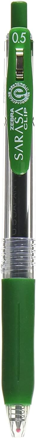 ZEBRA Sarasa Clip 0.5 mm Gel Pink Pen, Viridian (JJ15-VIR)