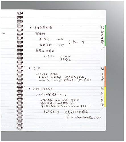 Kokuyo Twin Ring Notebook (Edge Title), B5, B Ruled, 40 Sheets