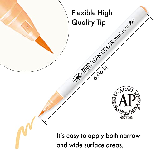 Kuretake Zig Clean Color Real Brush 6 Colors Set Portrait Colors Ⅰ
