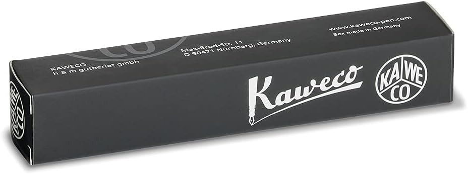 Kaweco CLASSIC SPORT Fountain Pen Green with 23 Carat Gold-Plated Steel Nib and Iridium Tip for Ink Cartridges I Sport Fountain Pen 13 cm I Nib: M (Medium)
