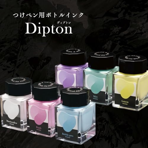 Sailor Fountain Pen, Dipton Bottle, Ink, Creamy Ink, Bubble Gum Creamy 13-1801-203, Bottle Ink Specially Designed for Dip Pens