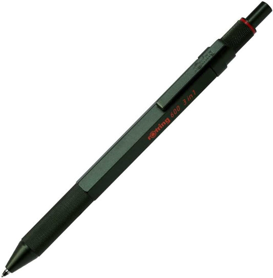 Rotring Multi Pen Camouflage Green 600 3 in 1 2159368 rOtring Mechanical Pencil Fine Writing Stationery German Drafting Pen Professional Ballpoint Pen