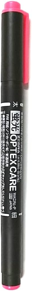 ZEBRA OPTEX CARE WKCR1 Fluorescent Marker - Pink (Broad line: 4.0mm / Fine line: 0.8~1.1mm)