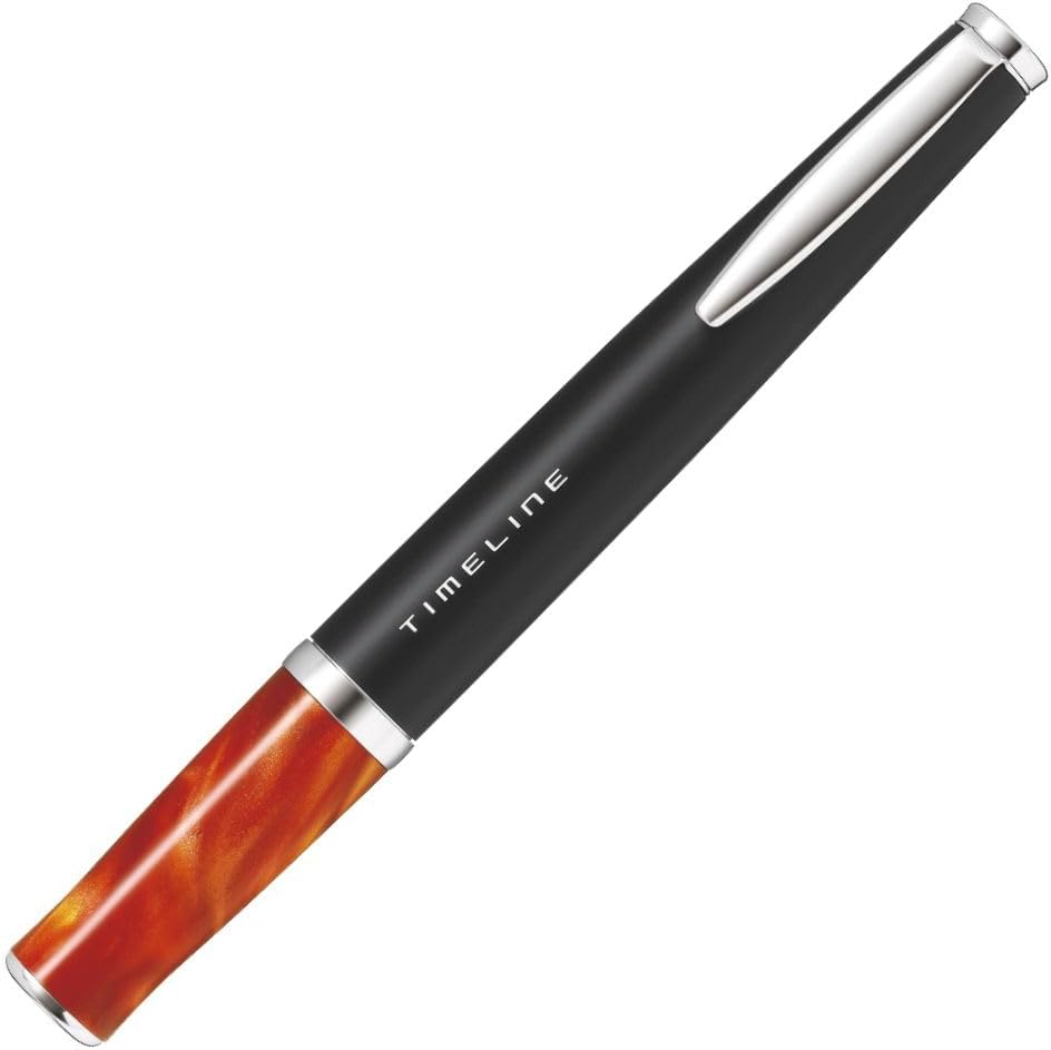 PILOT BTL-5SR-ETO Timeline Oil-Based Ballpoint Pen, Eternal Orange, Black