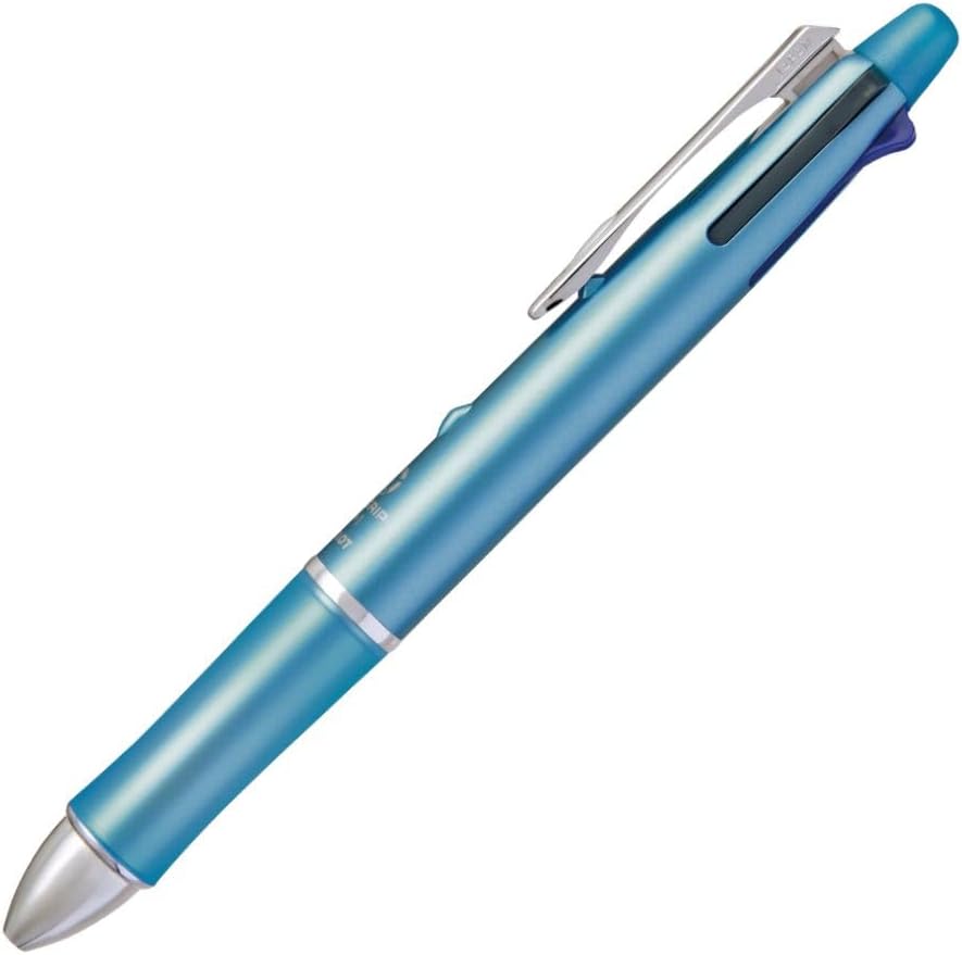 PILOT Mult Function Pen Dr. Grip 4+1, 0.5mm Acro Ink Ballpoint Pen, 0.5mm Mechanical Pencil, Ice Blue (BKHDF1SEF-IL)