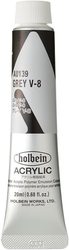 Holbein AU967 Acrylic Color, Heavy Body, Pearl Red, 11.2 fl oz (330 ml) (grey V-8)