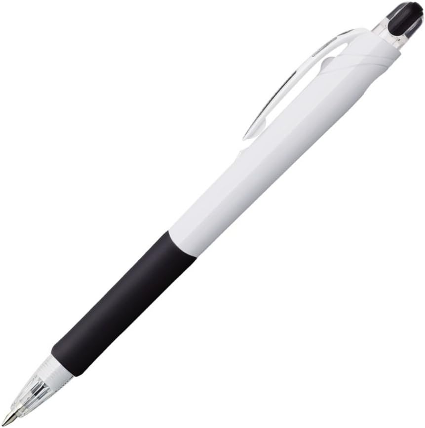 ZEBRA Ballpoint Pen Gym Knock UK 0.7 White 10 Count B-BN10-W