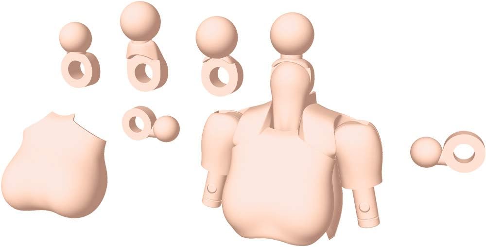 Megami Device M.S.G 01 Top Set, Skin Color B, Total Length: Approx. 0.8 inches (20 mm), 1/1 Scale, Plastic Model