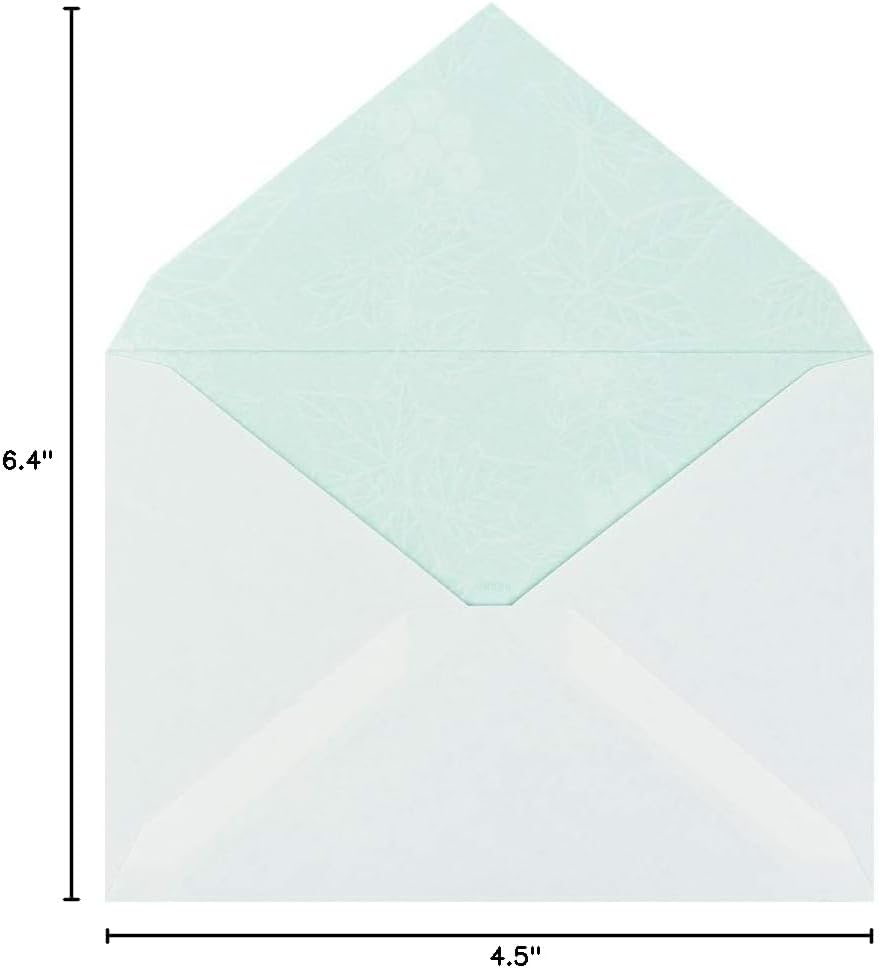 Midori 20490006 Japanese Paper Envelope Ivy Pattern