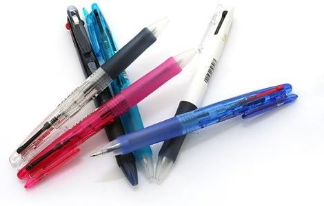 ZEBRA Clip-On G Series 2 Color Ballpoint Multi Pen - 0.7 mm - White Body