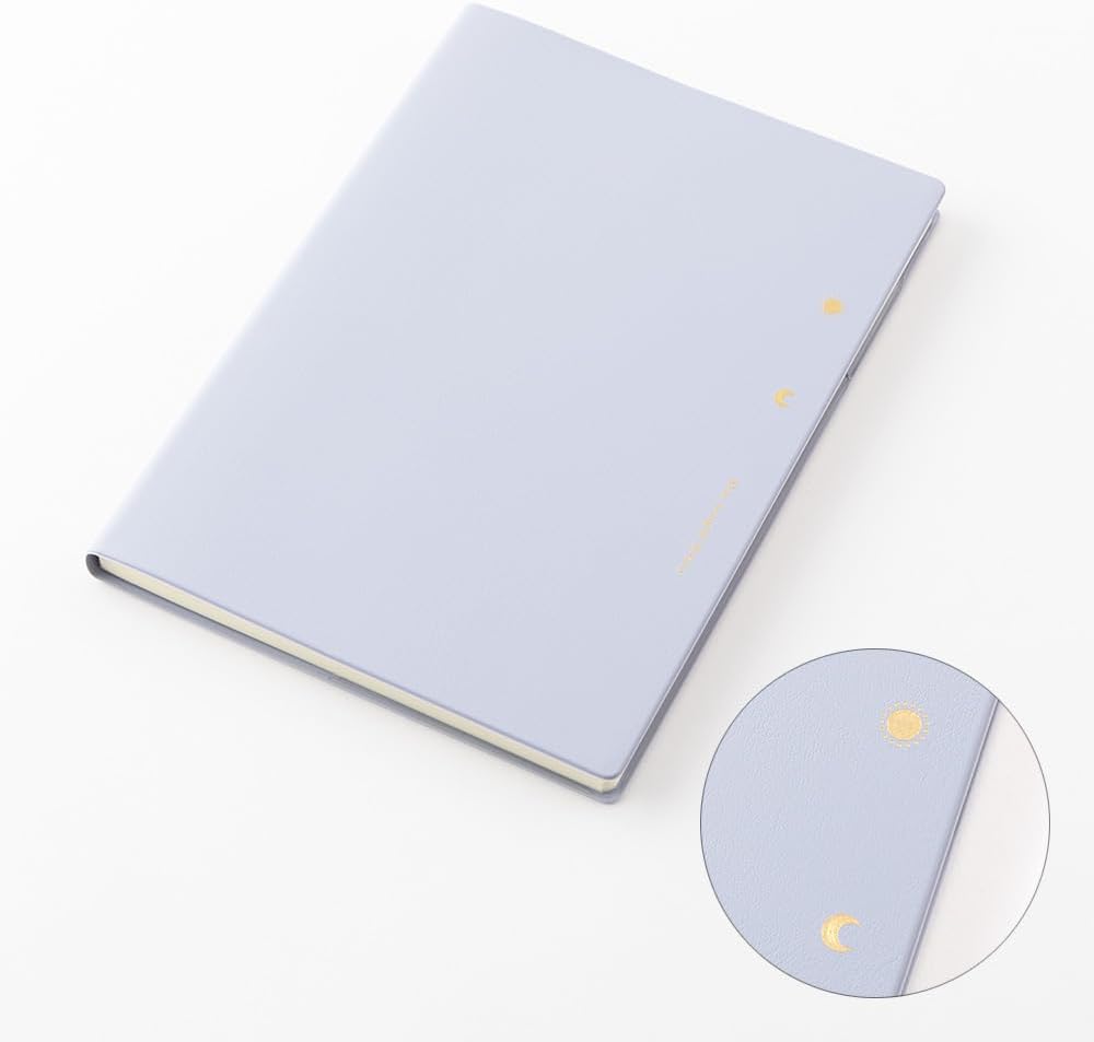 Midori 22287006 Day Length Notebook, 2024, B6, Weekly, White, Starts December 2023 (Light Purple)