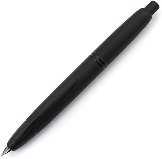 PILOT Vanishing Point Collection Refillable & Retractable Fountain Pen, Matte Black Barrel, Blue Ink, Fine Nib (60580)