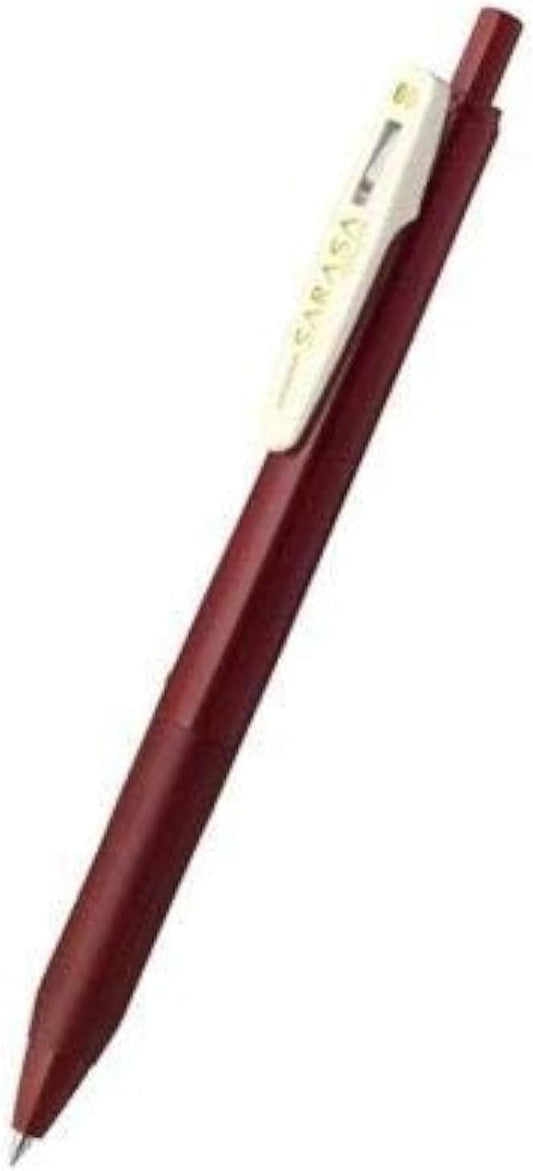 ZEBRA Gel Ballpointpen SARASA 0.5mm Vintage Color Body, Red Black Body, Red Black Ink