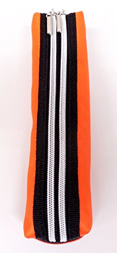 Raymay Fujii FY279B Pen Case, Pencil Case, Double Zipper, Large, Black